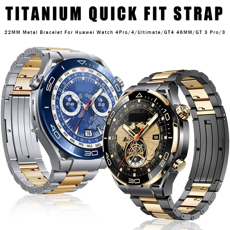 Luxury Titanium Quick Fit Strap - Elegant Metal Bracelet