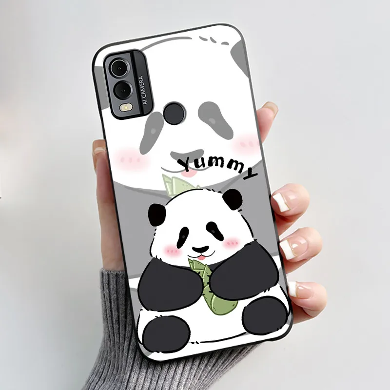 Aesthetic Cute Cat Astronaut Black Silicone Phone Case Shell