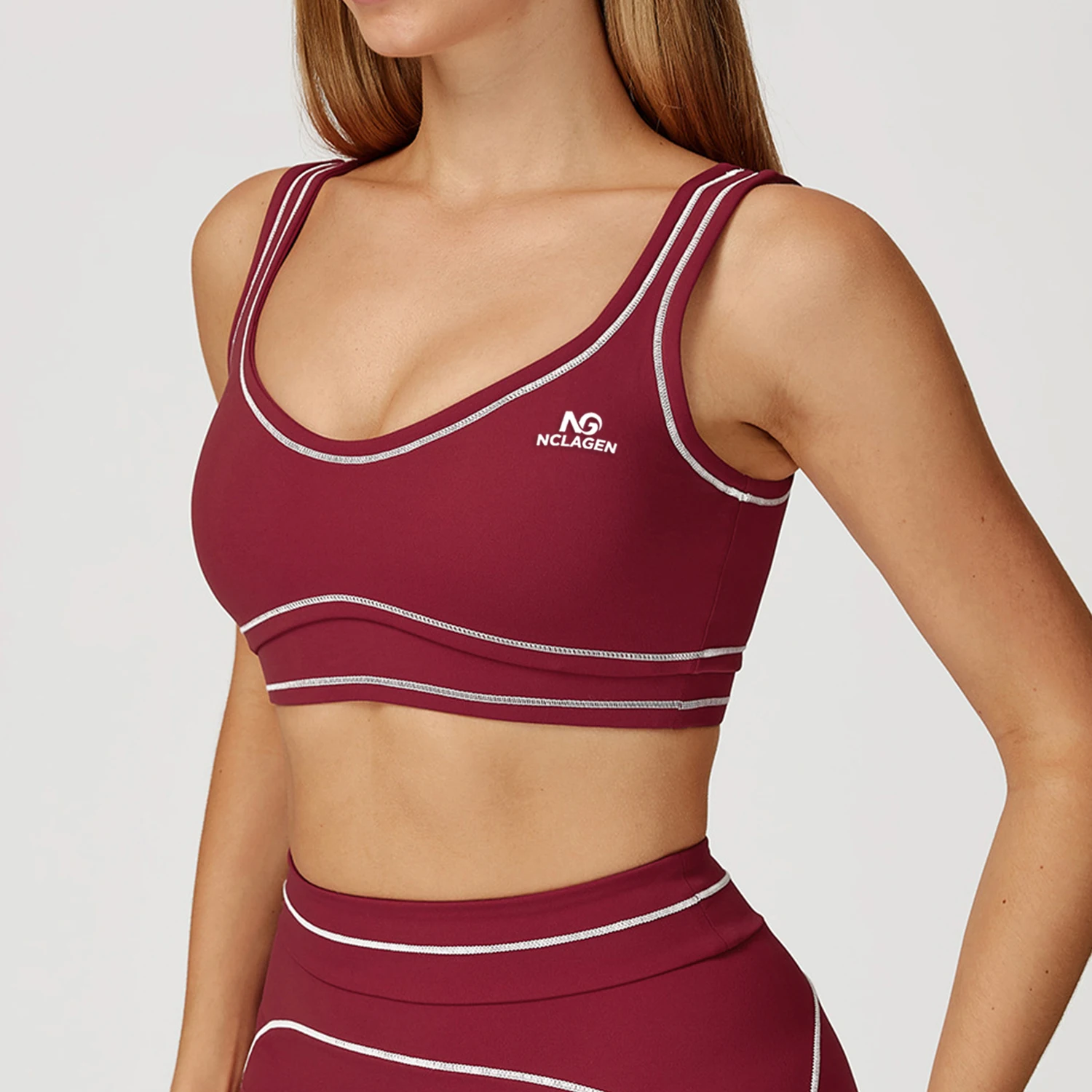 Soutien-Gorge Sport Yoga Push-Up Dos Ouvert