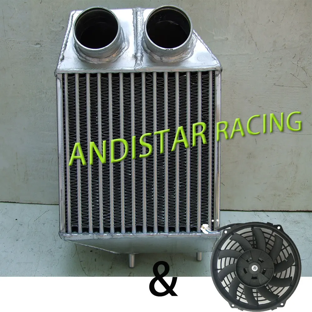 Per Intercooler + Ventola In Alluminio Super Capacità Renault 5 R5 Gt Turbo Con Montaggio Laterale Da 5"