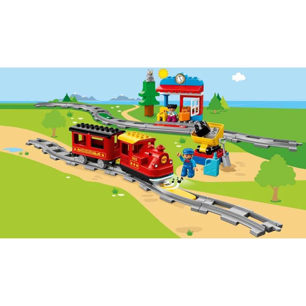 Snavset ekstra job Конструктор Lego Lego Duplo Поезд На Паровой Тяге 10874 - Blocks -  AliExpress