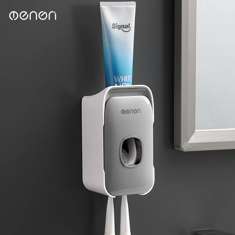 Toothpaste Squeezer Fully Automatic Wall-Mounted Toothpaste Toothbrush Storage Rack