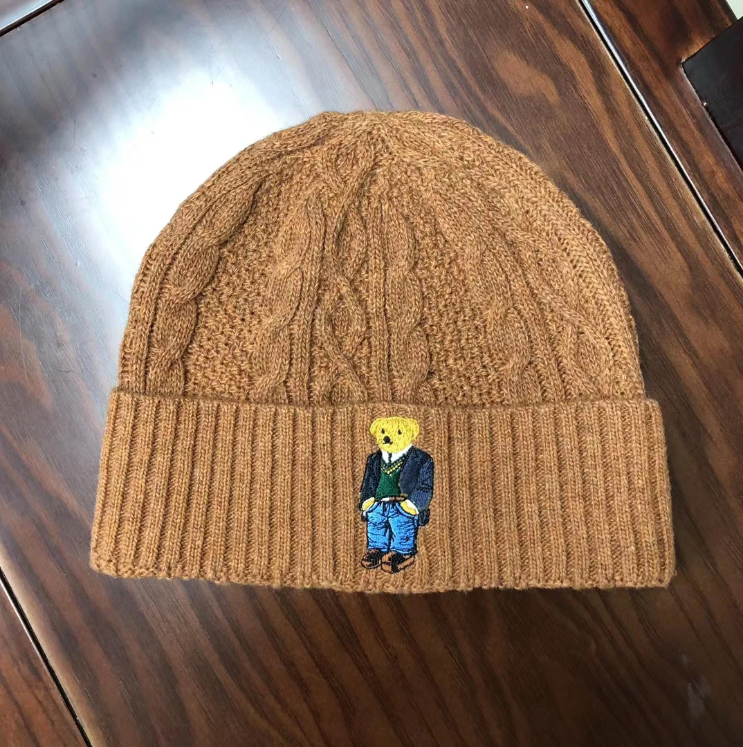 

New High Quality Men's and Women's Knitted Fashion Pony Embroidered Warm Hat