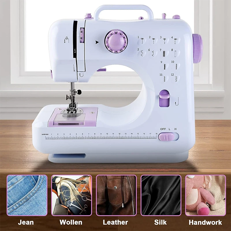 Electric Sewing Machine Portable Mini with 12 Built-in Stitches, 2