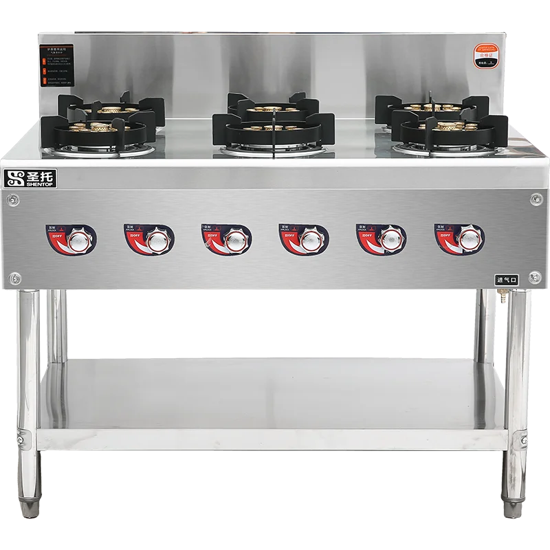 commercial restaurant cooker countertop 6 burner gas stove 4 burners kitchen equipment stand gas Cooktops gas Ranges restaurant equipment kitchen 4 burner gas cooker commercial stainless steel 6 burner gas stove