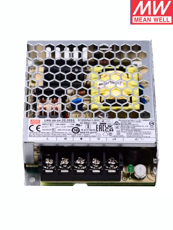 Meanwell 전원 공급 장치 LRS-50 LRS-50-3.3 LRS-50-5 LRS-50-12 LRS-50-15 LRS-50-24 LRS-50-36 LRS-50-48 50W