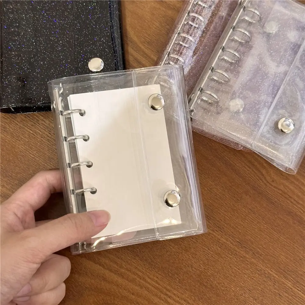 5 Holes Binder Photocards Organizer Holder Mini PVC