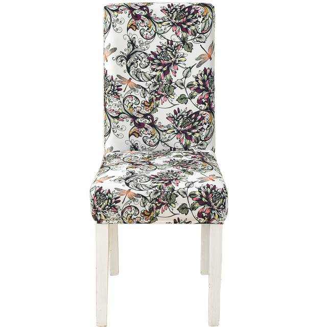 Chair Covers for Dining Room Printed Stretchable Dining Chair Slipcover Washable Removable for Kitchen Hotel,Restaurant