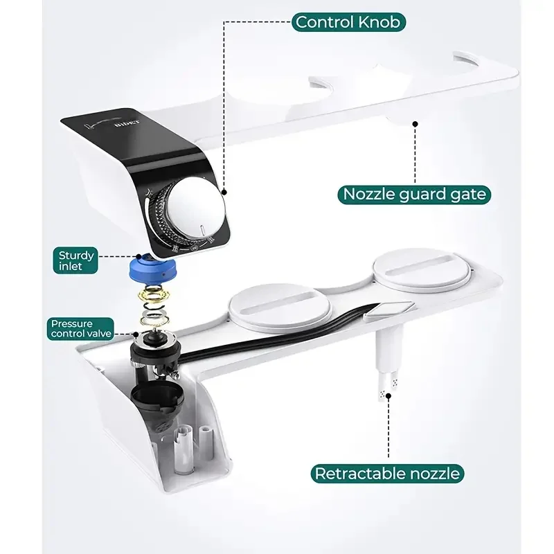1 Set Portable Bidet For Women Self-Cleaning Toilet Attachment With Non-Electric Spray Washer Hygienic Bathroom Accessories 5