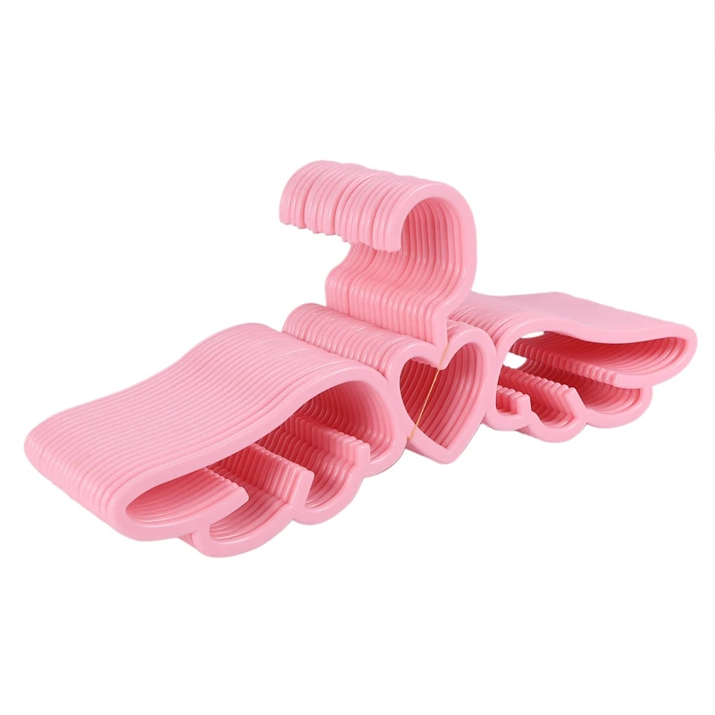 

40 Pcs New Design Fly Angel Plastic Clothes Shirt Hanger, Cute Pretty Pink Loving Heart Scarf Underwear Hanger Rack