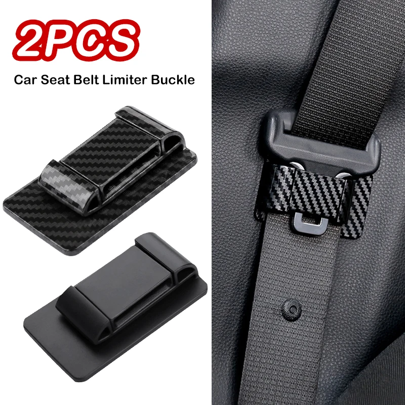 Car Seat Belt Limiter Buckle Stopper Safety Belt Adjusting Clip Non-slip Spacing Limit Device Fixed Buckle Accessories