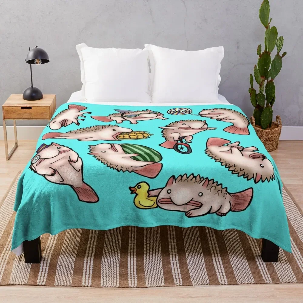 

blobfriends Throw Blanket Flannel Soft sofa bed Blankets