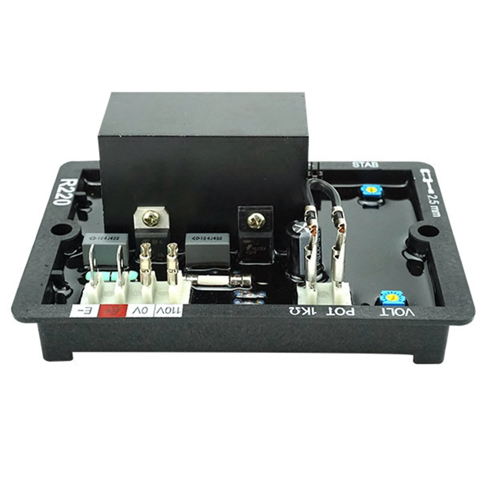 

New AVR R220 for Generator AVR Automatic Voltage Regulator Alternator Part Power Stabilizer for Brush Generator