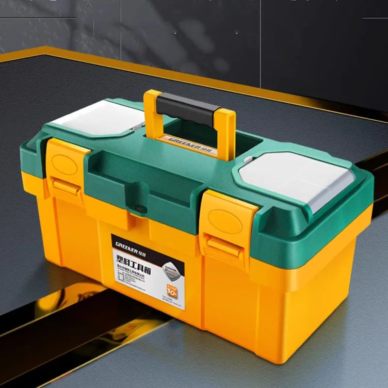 large-plastic-toolbox-empty-storage-suitcase-vehicle-multifunctional-hardware-maintenance-tool-bag-electrician-household items