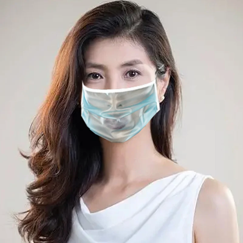 Maschera Per Adulti Trasparente Maschera Per Halloween Cosplay Anonima Maschera Per Bocca Di Natale Lavabile
