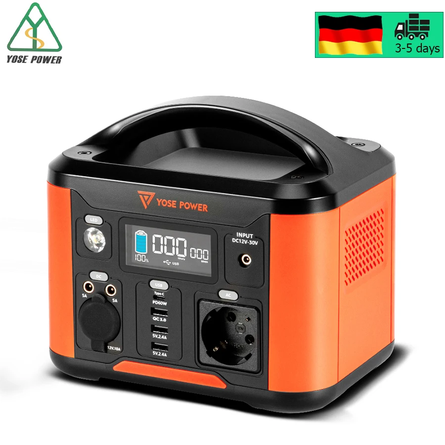 Powerstation 300W 388Wh Centrale Elettrica Portatile 108000Mah Alimentatore Energetico Esterno 230V Uscita Ca Carica Generatore Solare