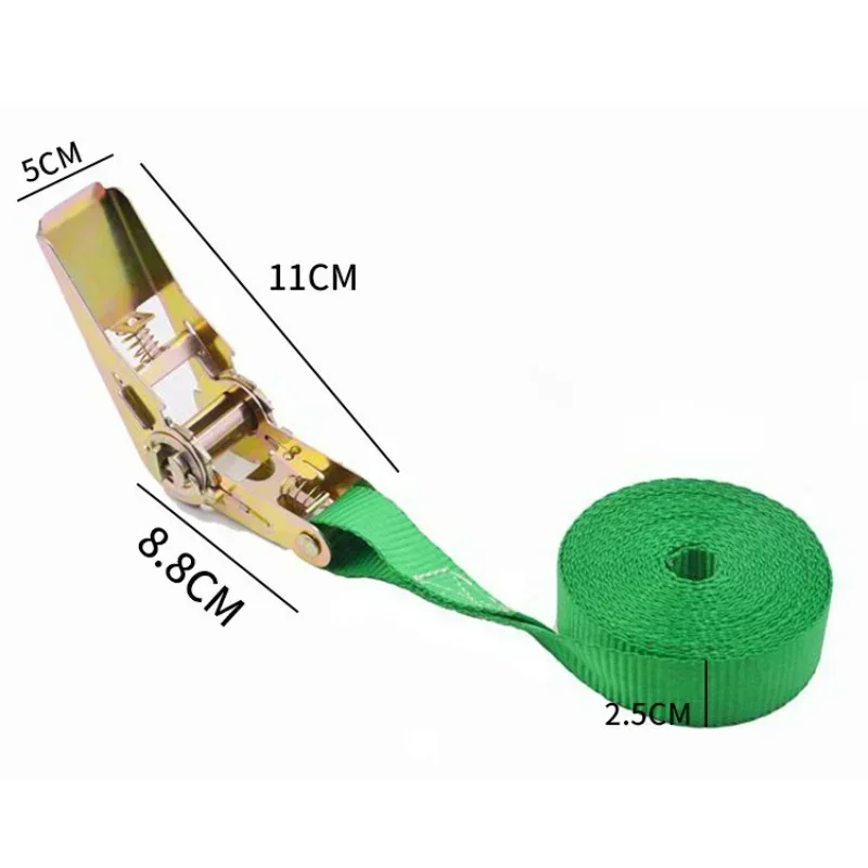 For Luggage Goods Transportation Outdoor Camping Cargo Strap Ratchet Tensioner Freight Car Fixed Tightener Tighten Rope 1m/3m/5m