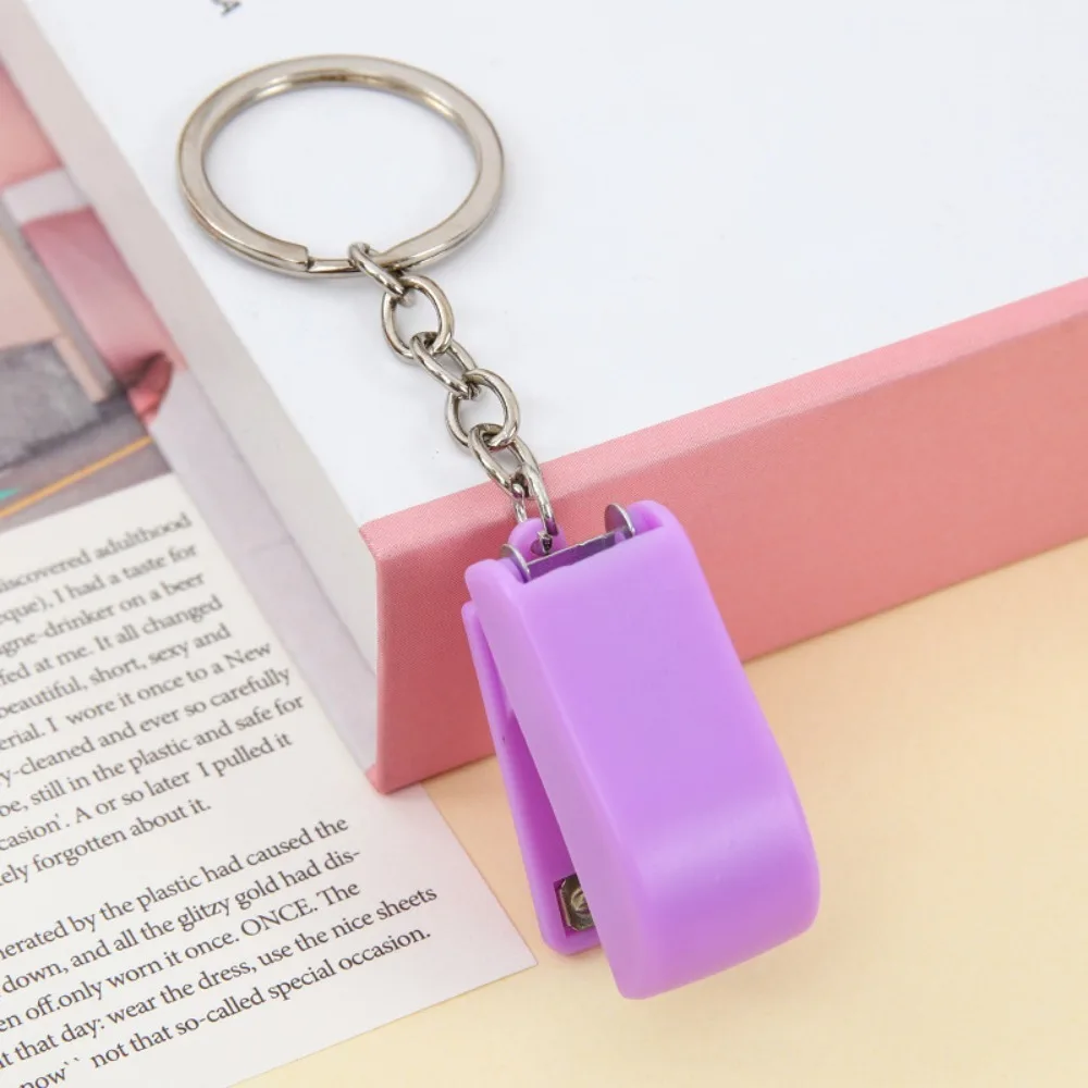 Metal Mini Stapler 2Pcs for Colorful ABS Solid Color Small Paper Stapler Stationery