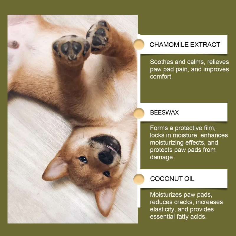 Dogs Paws Care Natural Hydrating Dog Grooming Paws Cream Butter Moisturizer
