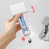 Wall-mounted Toothpaste Squeezer Bathroom Accessories Toothpaste Dispenser Holder Self-adhesion Waterproof Toothbrush Organizer 3