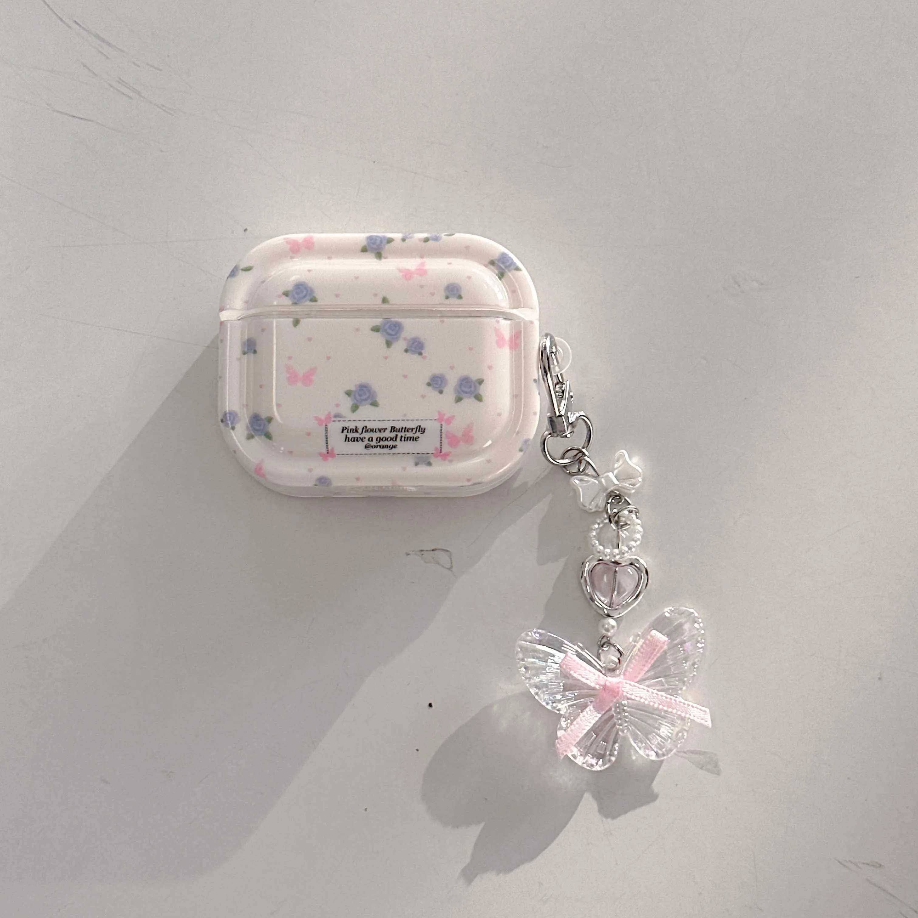 3D Butterfly Chain Earphone Cases For Airpods