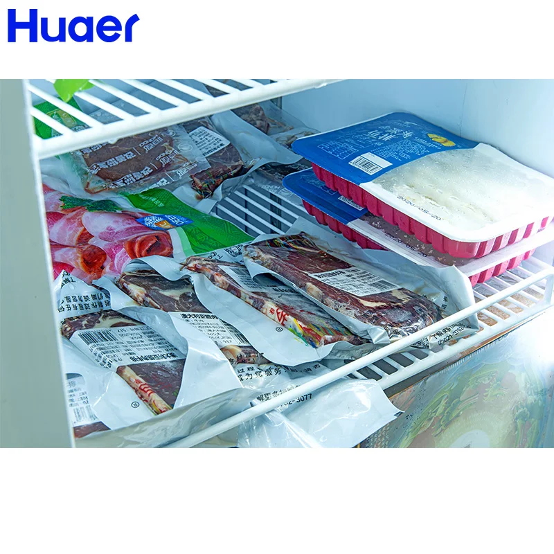 outdoor commercial single door glass upright mini popsicle display freezer