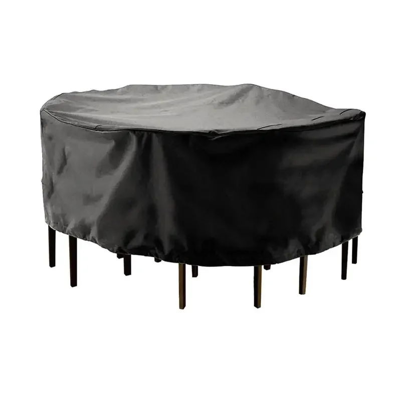 Fire Pit Cover Round Patio Furniture Cover for Deck, Lawn and Backyard Patio Outdoor Fireplace Dust Resistant