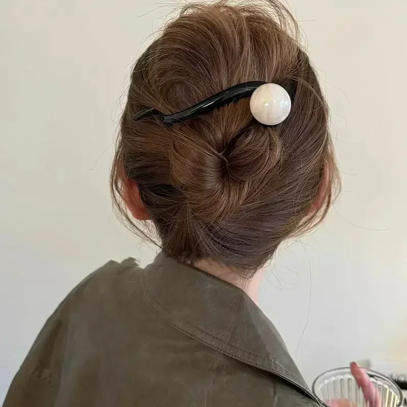Retro-S-förmige Haarspangen mit Perlen und Haifischmotiven für Pferdeschwänze – Haarklammern, Haargummis und Haaraccessoires für Damen._voghion.com