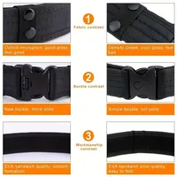Men's Belt Outdoor Camouflage Tactical Belt Oxford Cloth Belt Mountaineering Belt Nylon Wide Waist Belt Work Belt Neutral Belts 3