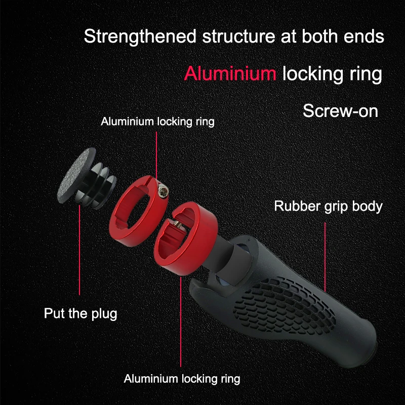 Bicycle Grips MTB Bike Handbar Grips Rubber Non-slip Bilateral Lock Cycling Bmx Handle Bikes Handlebar bike handlebar grips