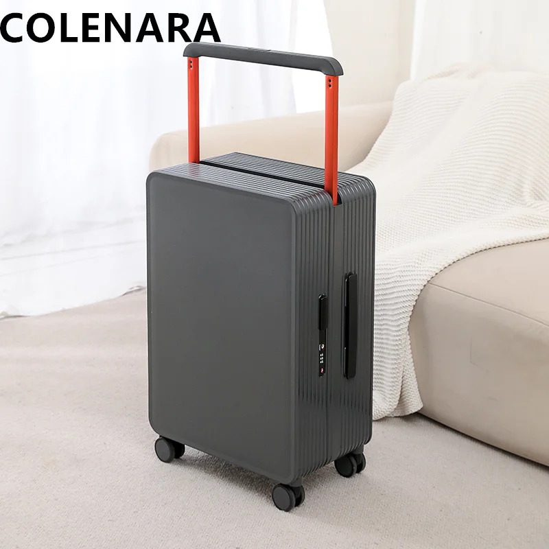 COLENARA 20 인치 캐빈 러기지 PC 견고한 탑승 케이스, 부드러운 라이트 사운드, 범용 휠 여행 트롤리 백, 24 인치 롤링 슈트케이스 