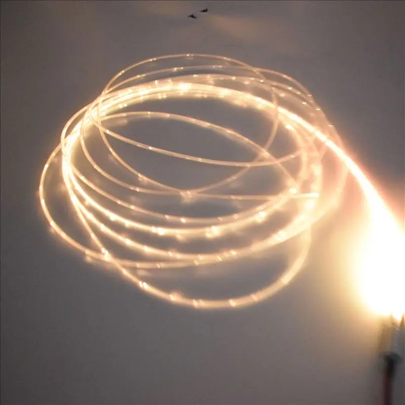 5mX 3PCS Sparkle PMMA Plastic Optic Fiber Cable Packing In PVC Tube For Flash Point Waterfall Water Curtain