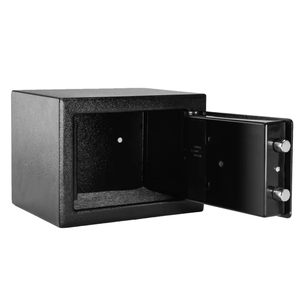 17E家用 电子密码保险箱 黑色箱体 银灰色面板-53