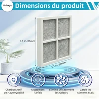 Filtre à air pour réfrigérateur compatible Pure and Fresh pour réfrigérateur LG avec LT120F Elite 469918 Purificateur d'air pour réfrigérateur 2