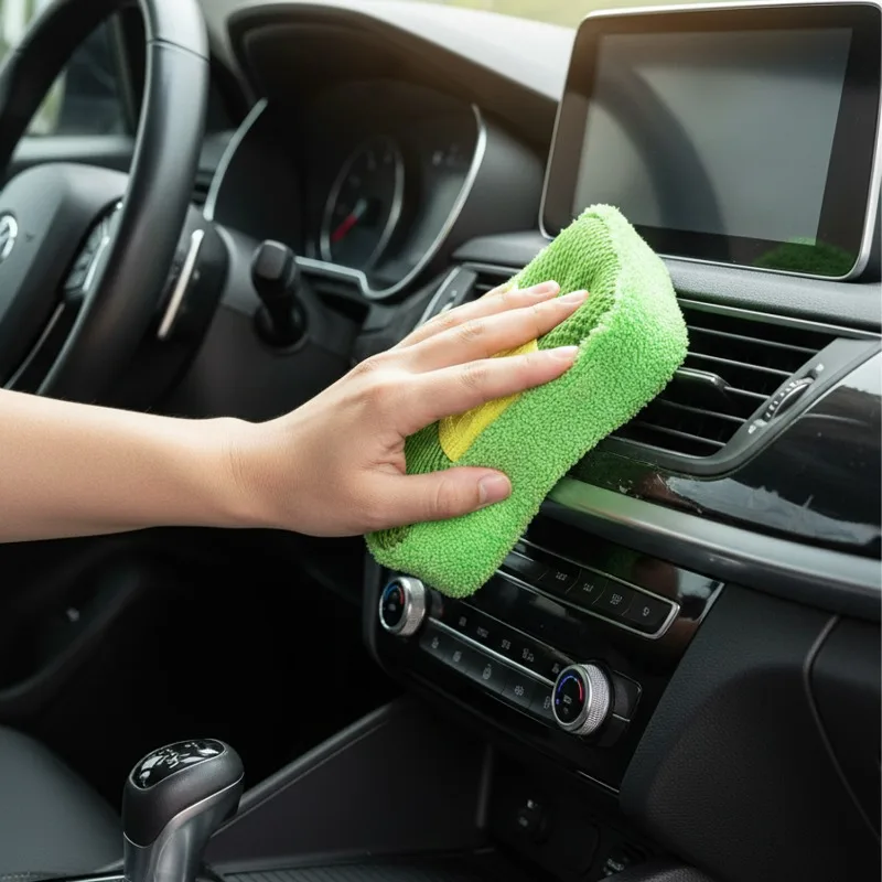 Microfibre Car Wax Applicator Pads Soft Auto Detailing Wax Sponge Rectangle Foam Car Paint Care Polishing Pad Auto Cleaning Tool