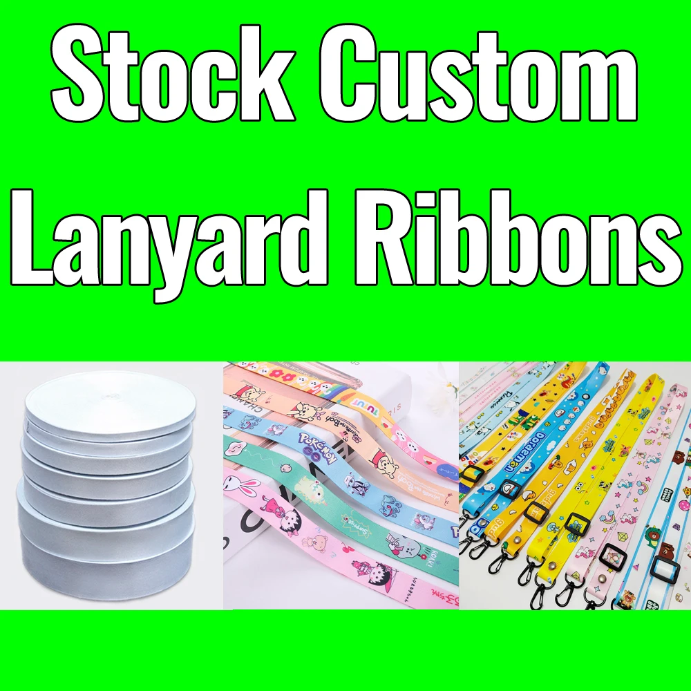 DHKCustomStockLanyardRibbonDoubleFacedPrintedThickened