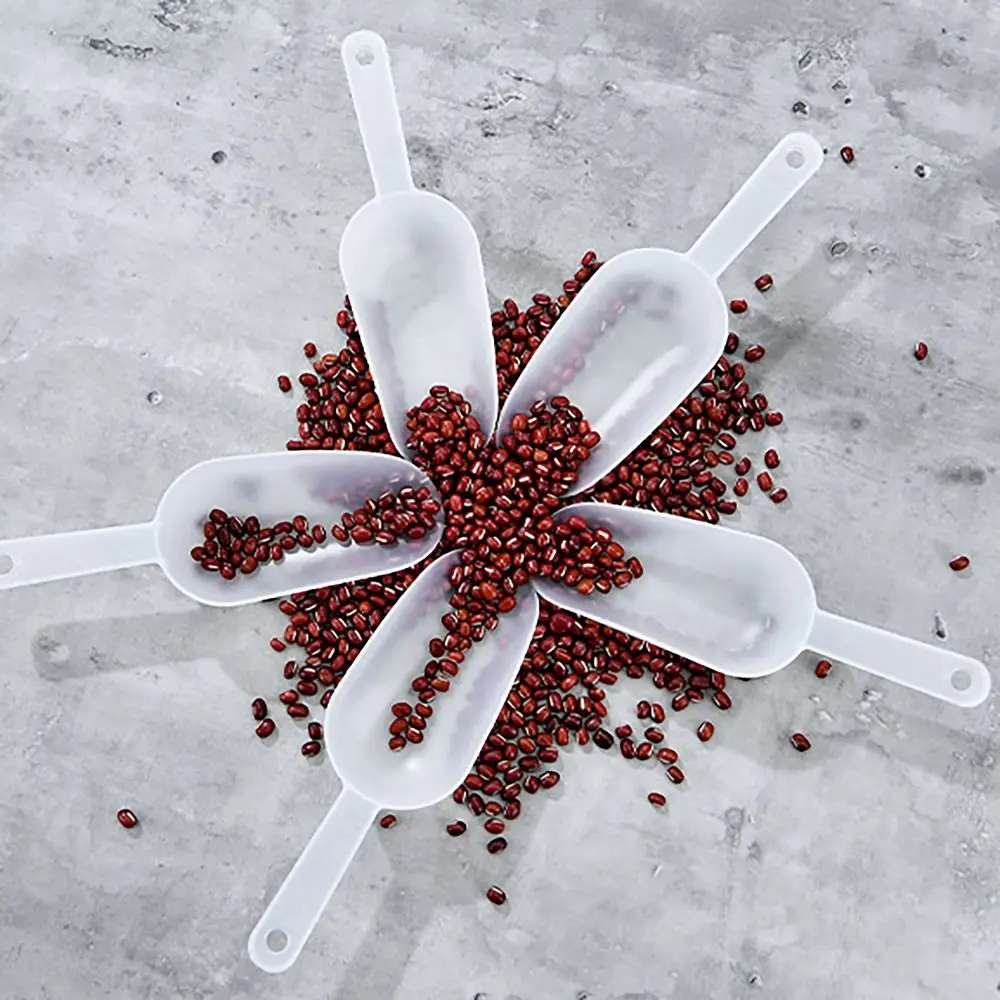 Mini Frosted Flour Scoop Kitchten Tool Plastic Rice Grains Shovel Ice Shovel Dessert Buffet Coffee Tea