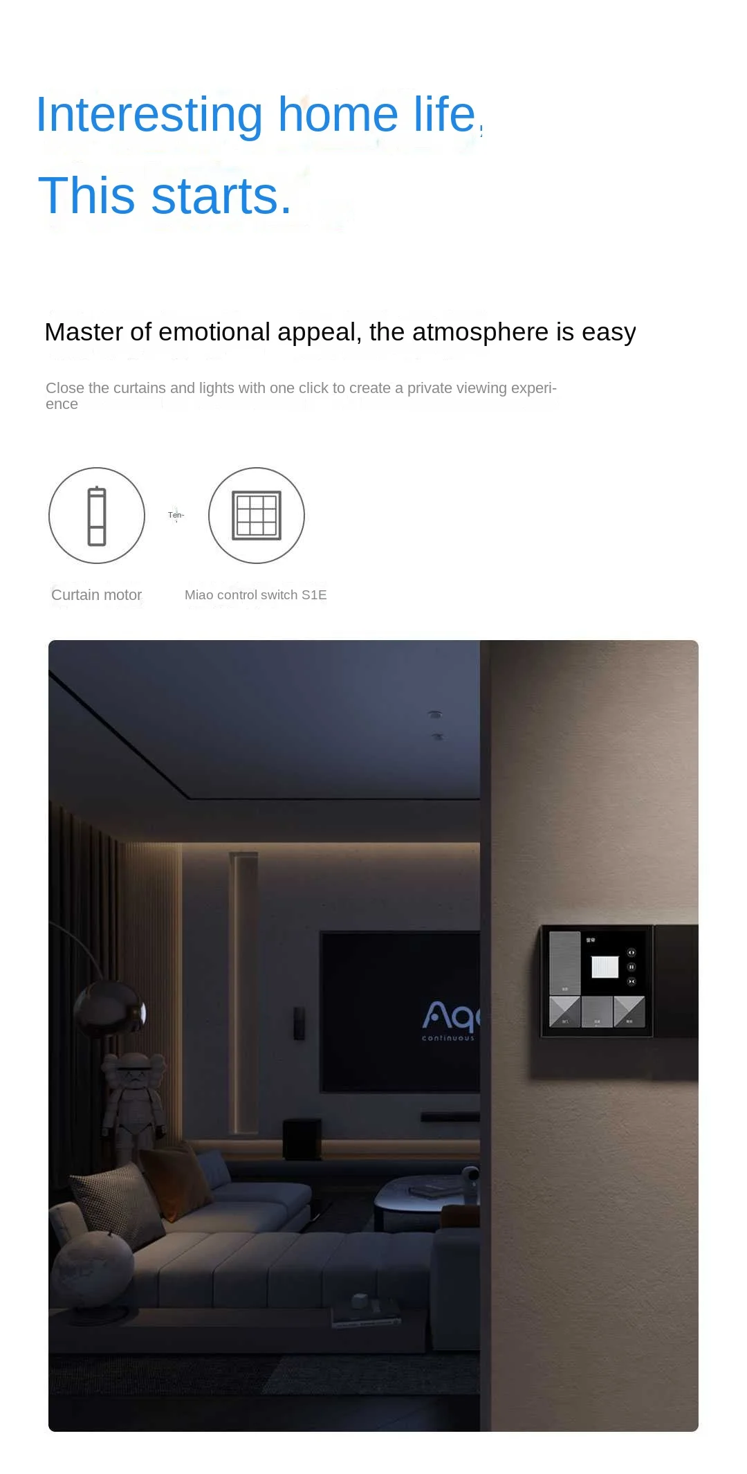 Smart Magic Switch S1E WiFi Touch Control 4" Full LED Timer Calendar Power Stati