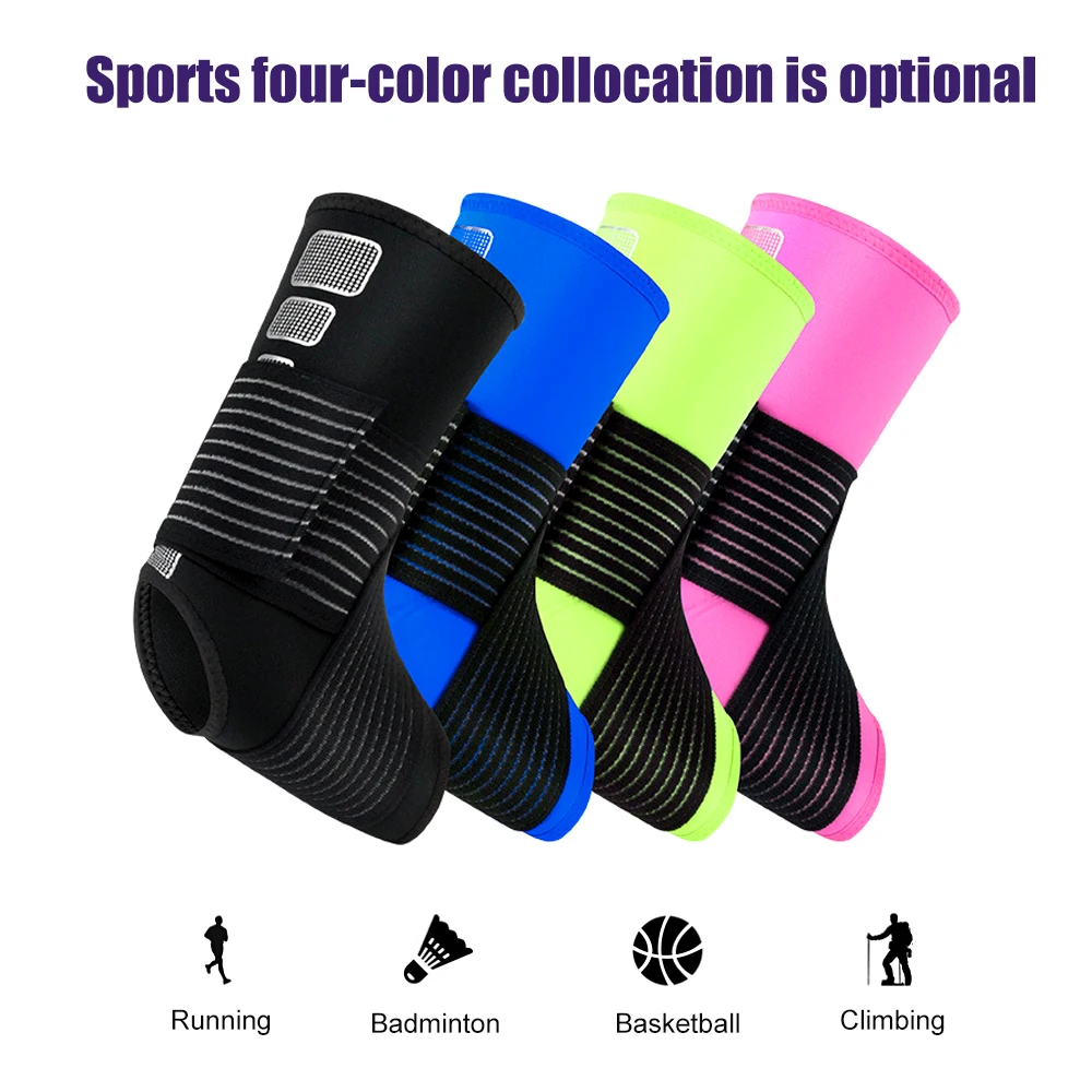 1 PC Sports Ankle Brace Compression Sleeve Plantar Fasciitis for Achilles Tendonitis,Joint Pain,Reduces Swelling,Heel Spur Pain