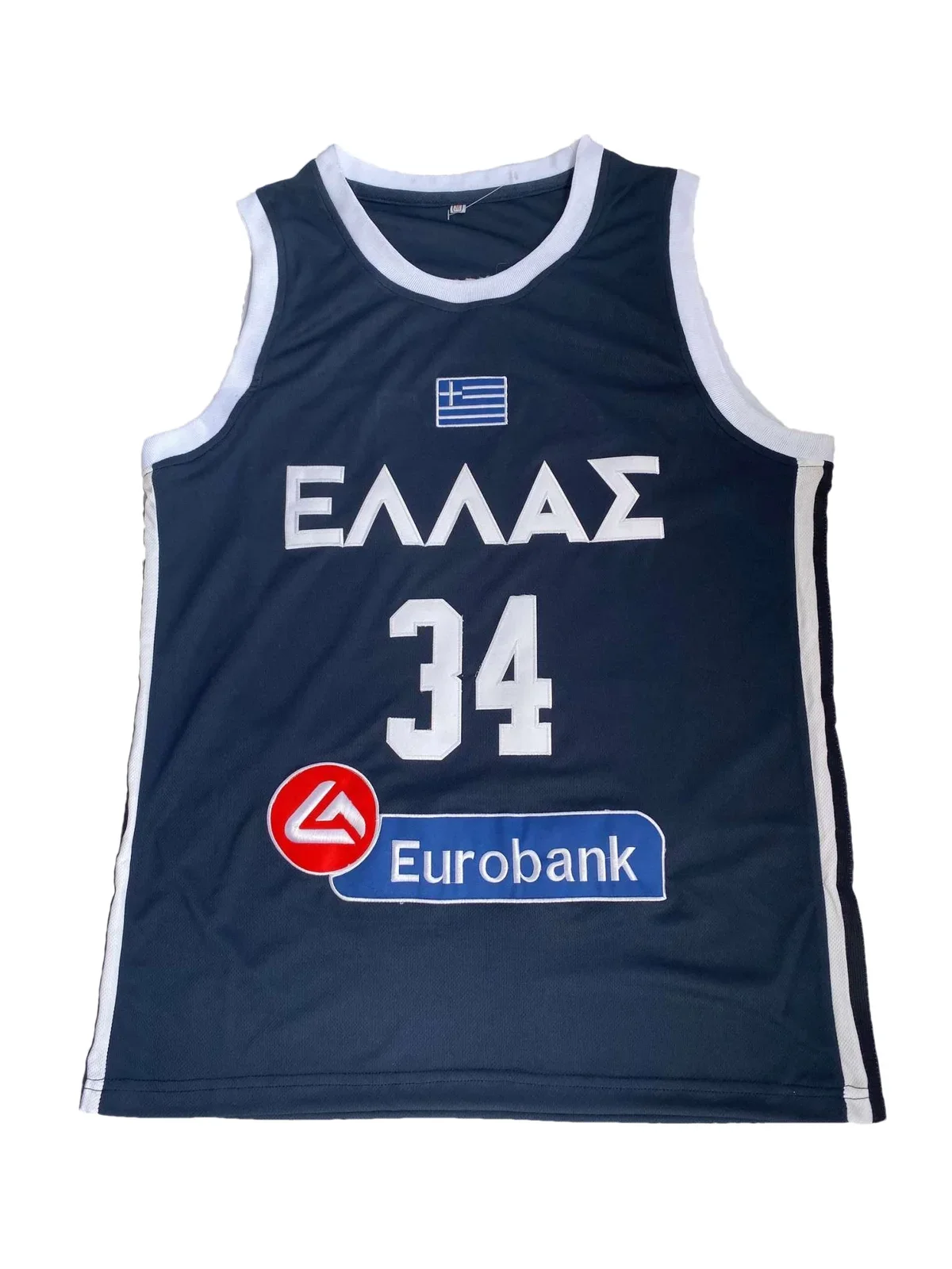 Basketball Jerseys HELLAS Greek #34 Giannis ANTETOKOUNMPO G. BASKETBALL JERSEY All Stitched
