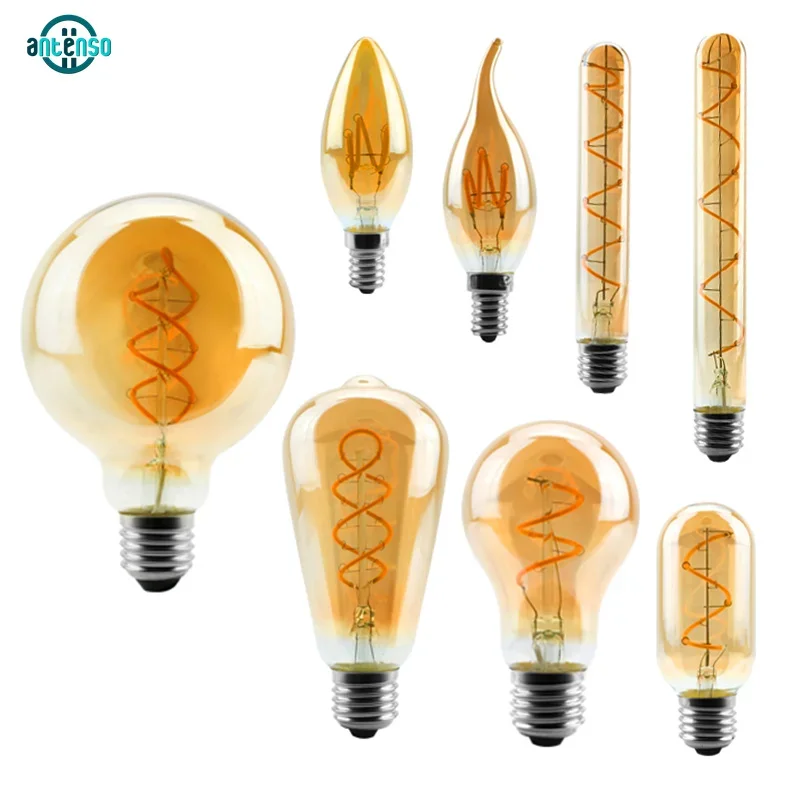 Retro LED-gloeilamp E27 | G95 | 2,8 W | 200 lm - Creëer een warme en