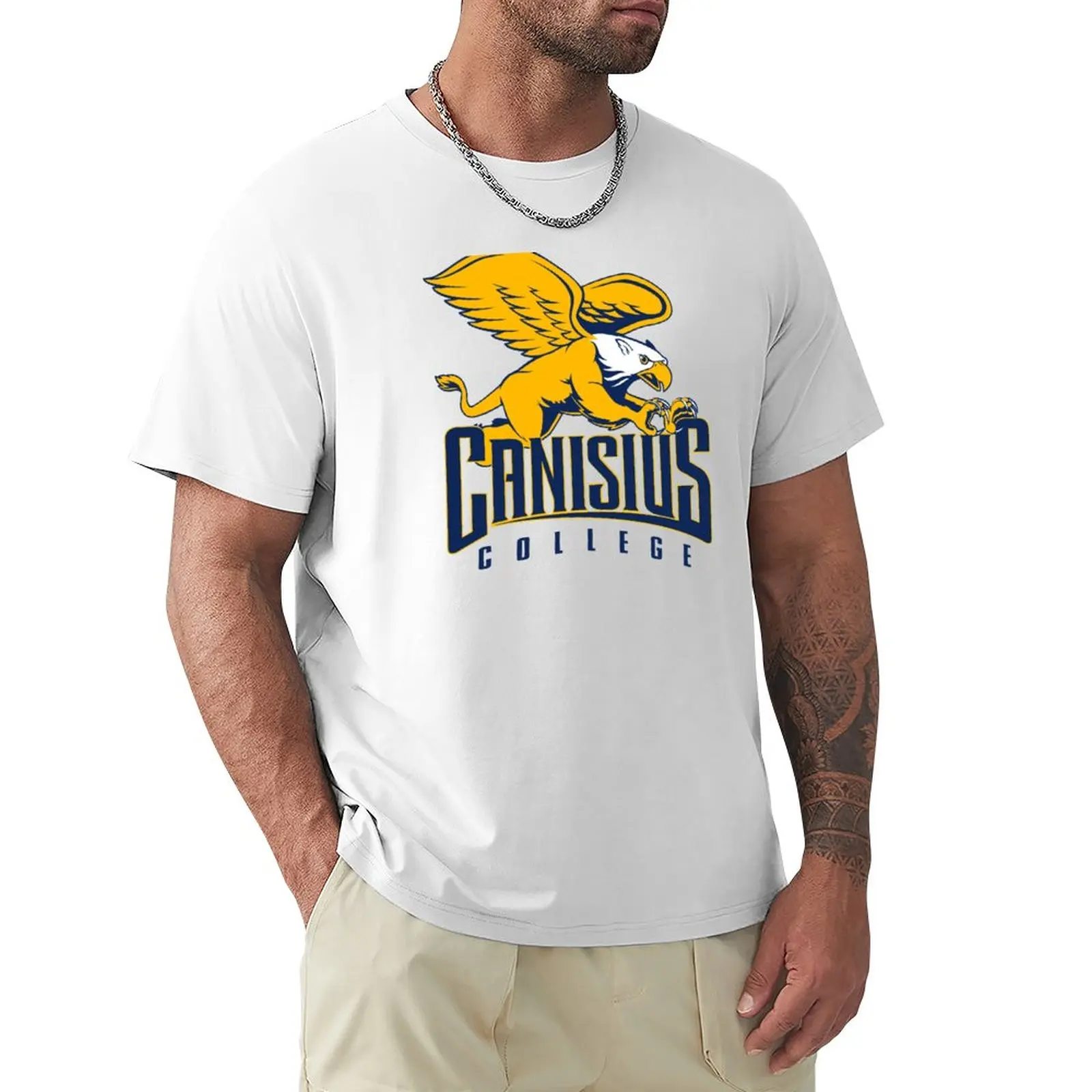 Canisius Golden Griffins T-Shirt Plus Size Blanks Camicie Graphic Tees Mens T Shirt Graphic