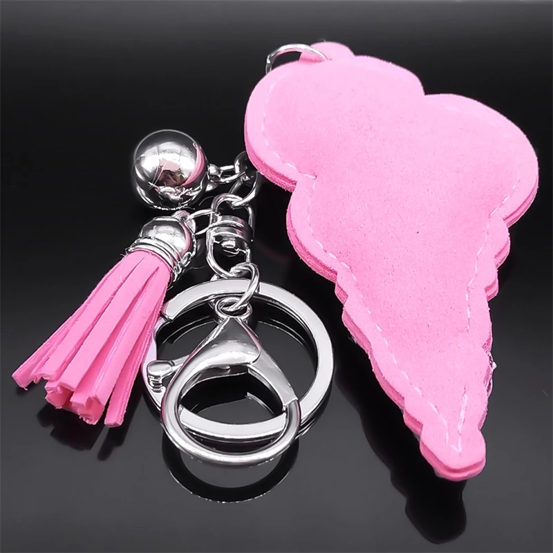 Nette Eis Süße Lebensmittel Schlüsselbund für Frauen Männer Legierung Silber Farbe Ball Schlüsselring Auto Handtasche Tasche Zubehör Schmuck KZZZ200S01 – Detail 5