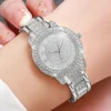 3PCS Women's Watches Fashion Full Diamond Stainless Steel Band Quartz Watch（Without Box） 2