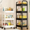 Multi-functional storage shelf, kitchen, floor, bedroom, baby snack shelf, mobile bathroom shelf, bathroom storage shelf, office 2