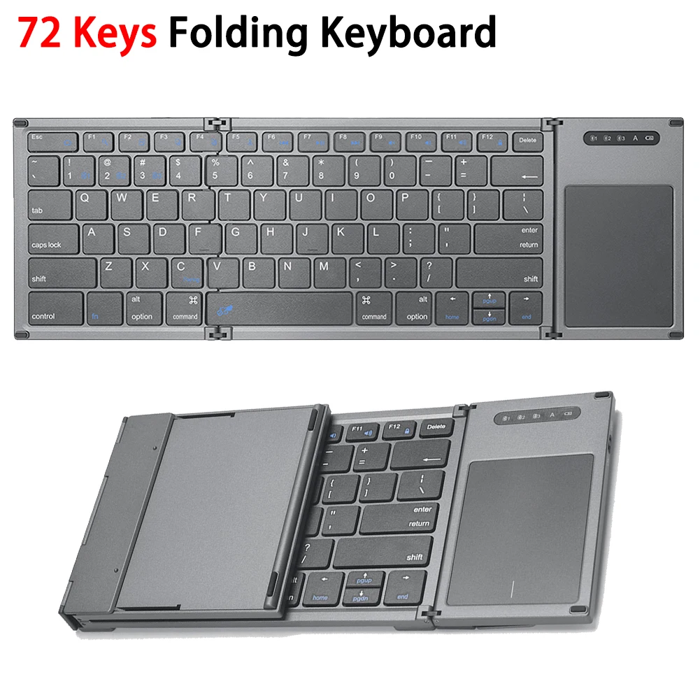 Portable Folding Keyboard 78 Keys English Bluetooth Keyboard Mechanical