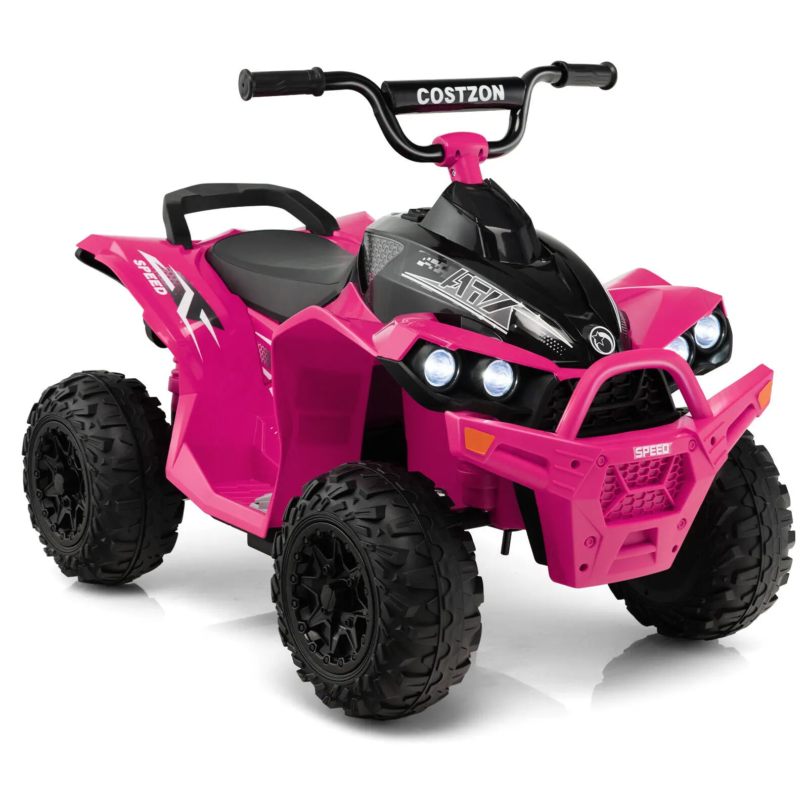 Babyjoy 12V Battery Powered Kids Ride On Atv Electric 4-Wheeler Quad Car W/ Mp3 & Light