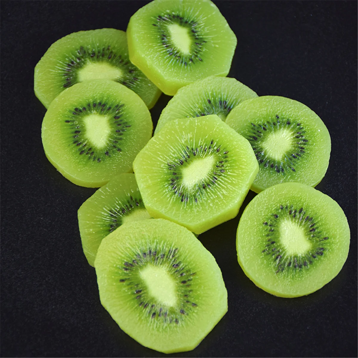 3PCS Simulated Strawberry Slices Banana Slices Kiwi Slices Decorative Props Dessert Decor Props Photography DIY Handmade Process