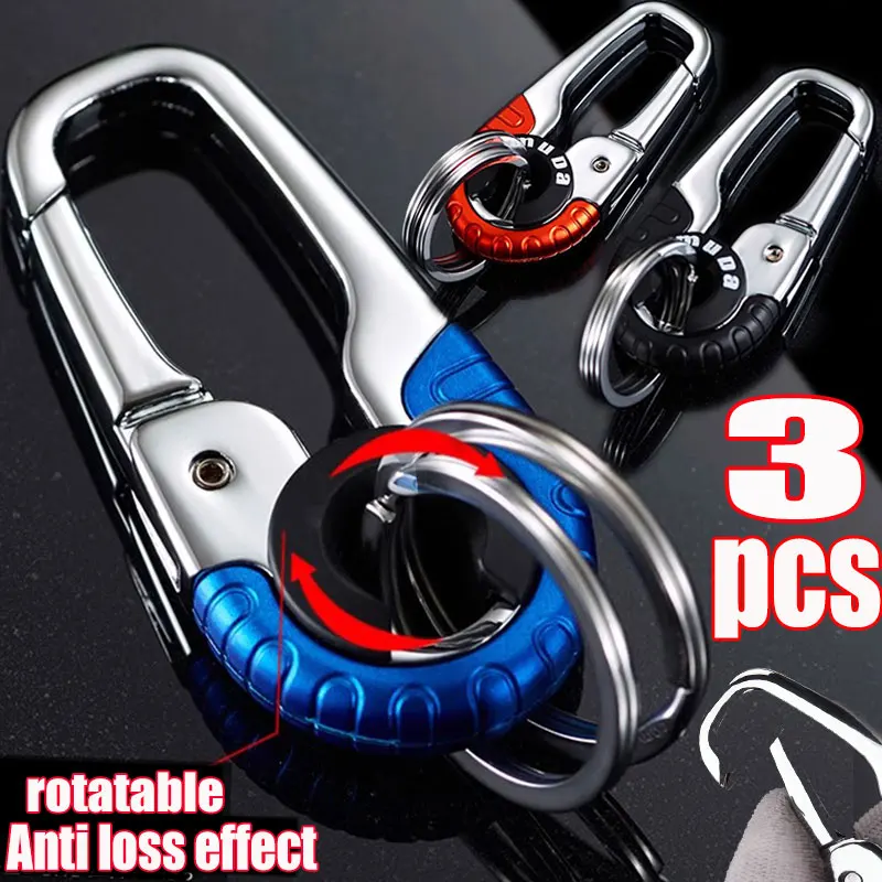 3pcs Car Keychain Keychain for Men Auto Key Chain Car Keyring