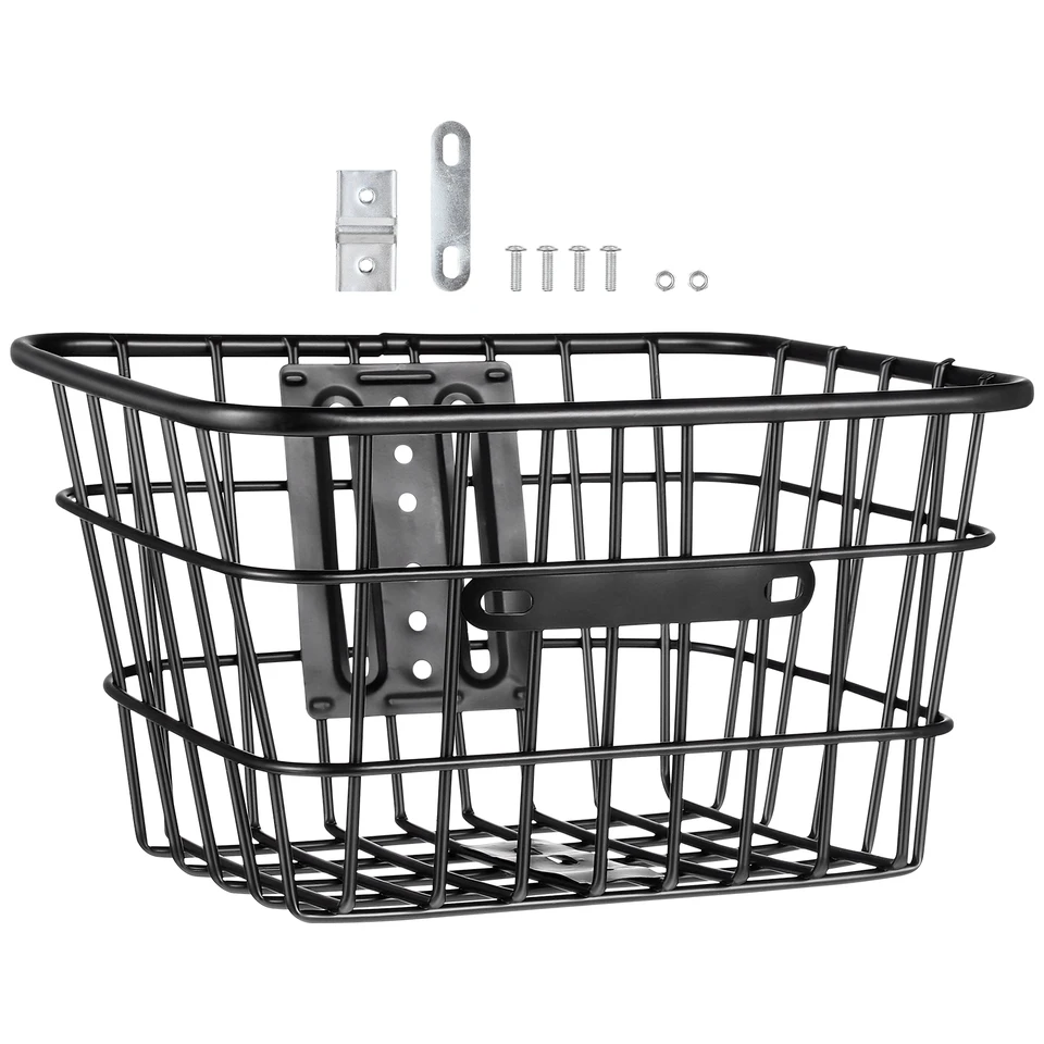 Dibujo De Una Bicicleta Con Una Cesta En La Parte Delantera. | Vector Premium